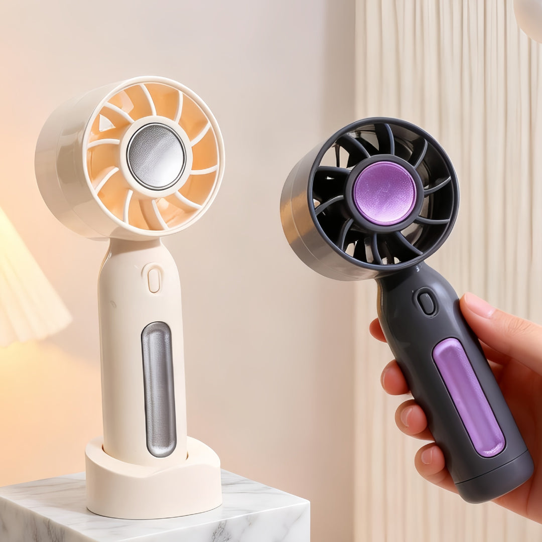 Women Portable Mini Fan with USB Charging Function and Flexible Adjustable Tilt Position Bowlift