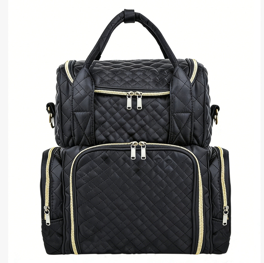 Quilted Multi-Function Backpack Bowlift