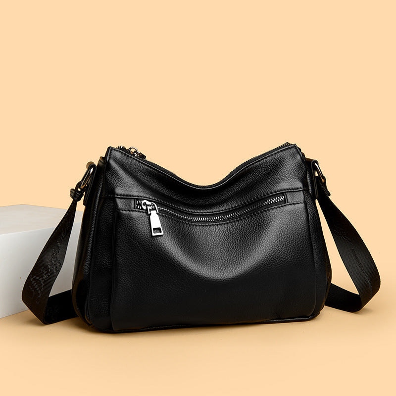 Textured Leather Crossbody Bag Bowlift