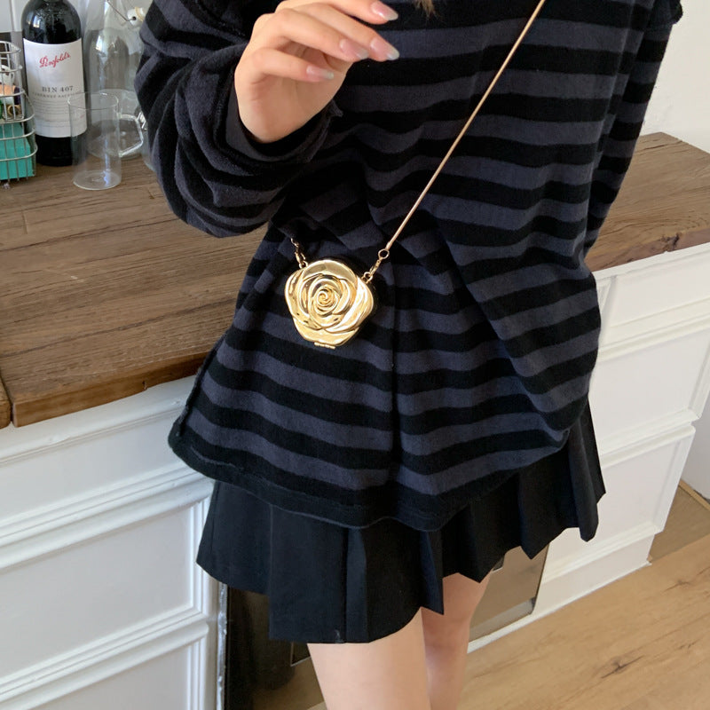 Elegantly Crafted Rose-Shaped Crossbody Bag Bowlift