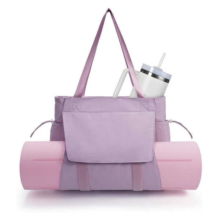 Versatile sports bag with separate yoga mat carrying compartment Bowlift