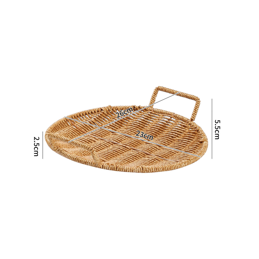 Handwoven Decorative Serving Basket Bowlift