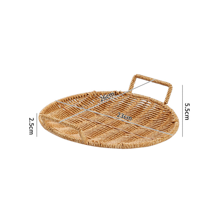 Handwoven Decorative Serving Basket Bowlift