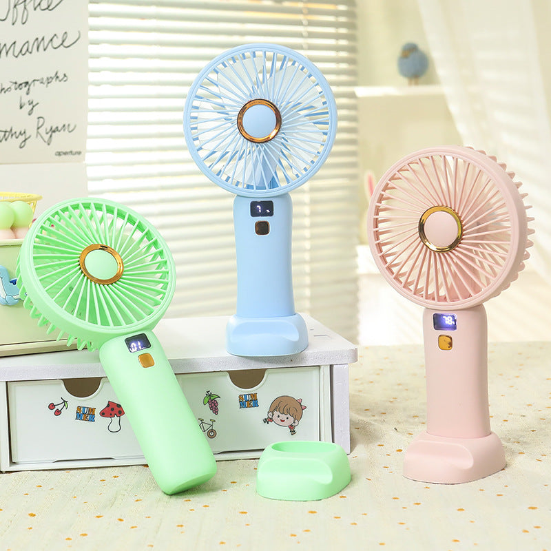 Women's Portable Hand Fan with Energy-Efficient USB Charging Function Bowlift