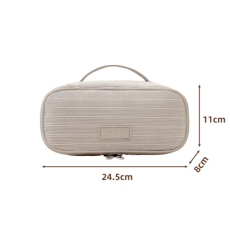 Textured Travel Makeup Case Bowlift