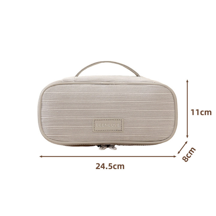 Textured Travel Makeup Case Bowlift