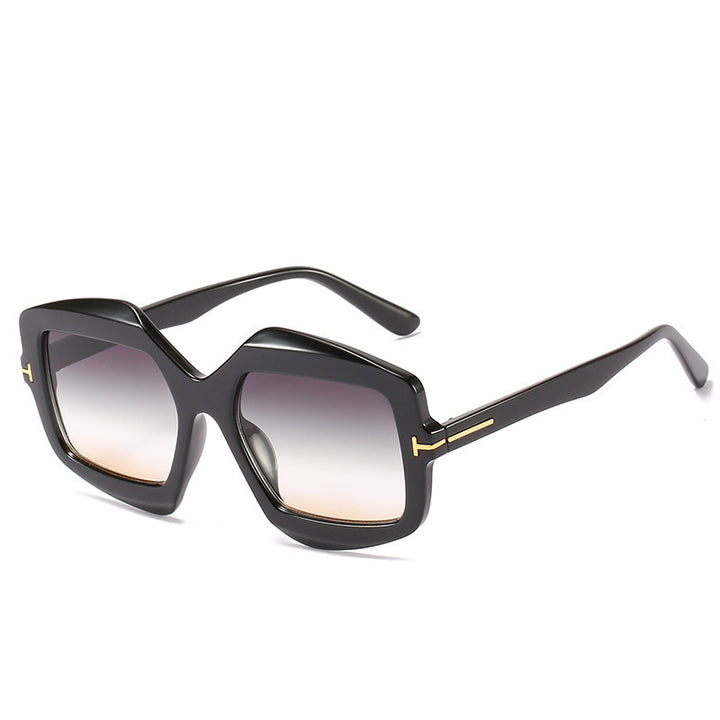 Bold Patterned Hexagonal Sunglasses Bowlift