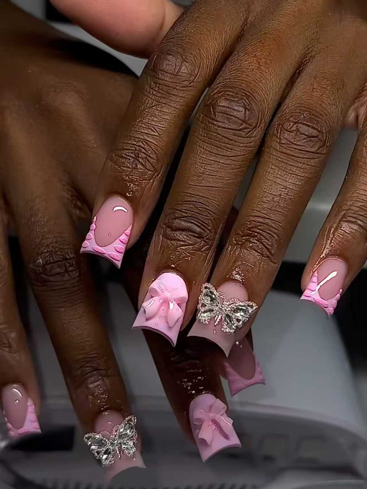 Decorative Butterfly-Inspired Nail Enhancements Bowlift
