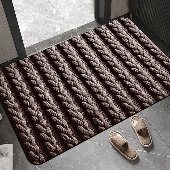 Plush Textured Door Mat