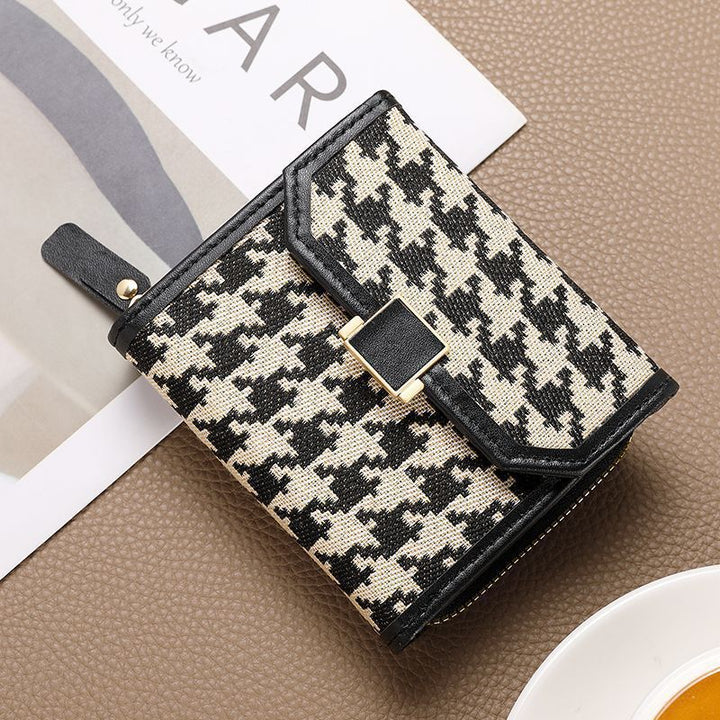 Textured Fabric Zip Wallet Bowlift