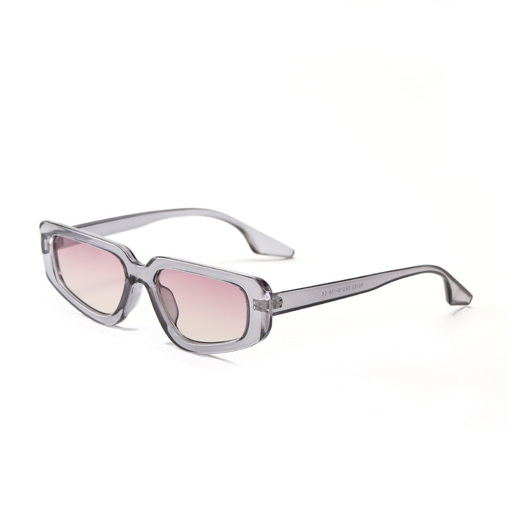 Women's stylish square sunglasses with modern high-gloss plastic frame Bowlift