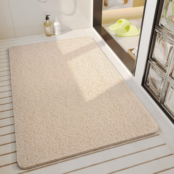 Ultra-absorbent quick-dry textured shower mat with non-slip backing Bowlift