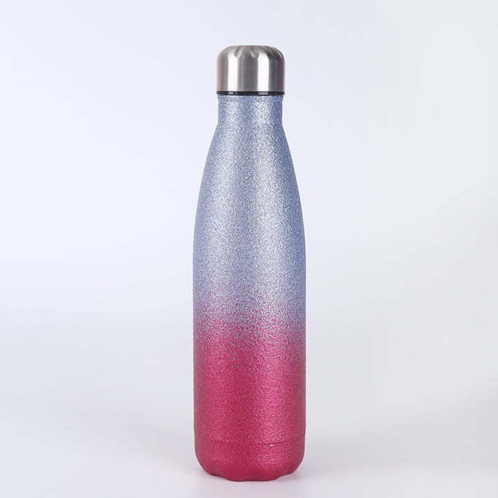 Ladies Insulated Water Bottle with Elegant Glitter Surface Bowlift