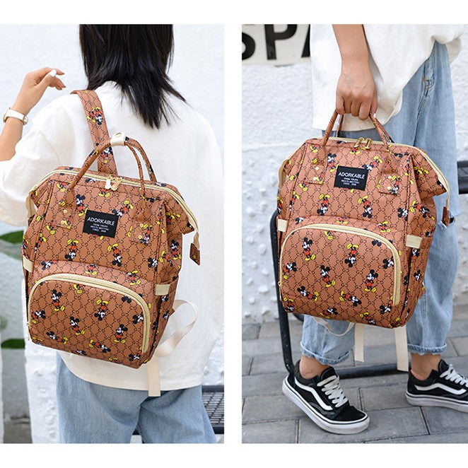 Cute Character Design Diaper Backpack Bowlift