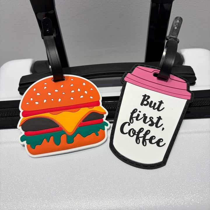 Playful Burger-Shaped Luggage Tag Bowlift