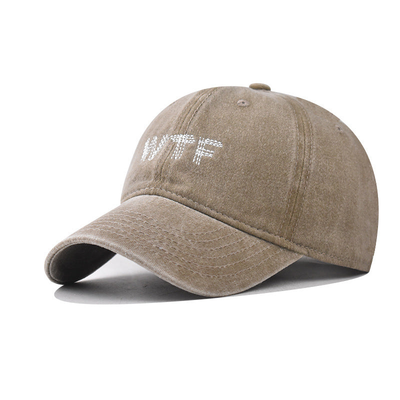 Women's Casual Distressed Denim Baseball Cap Bowlift