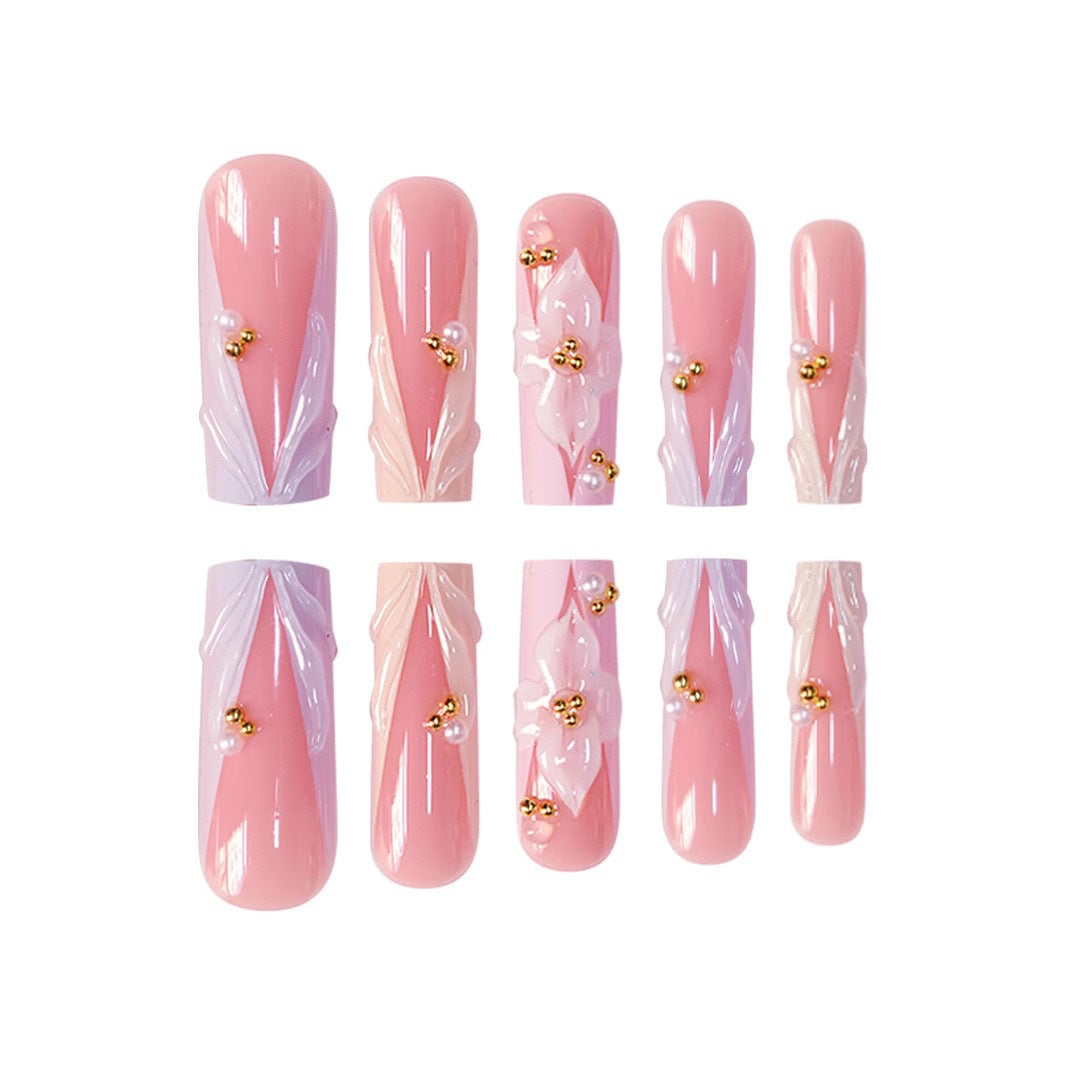 Decorative Press-On Nail Art Bowlift