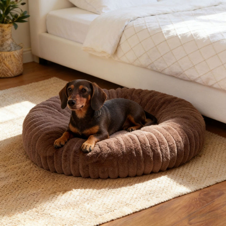 Plush Round Cat Bed