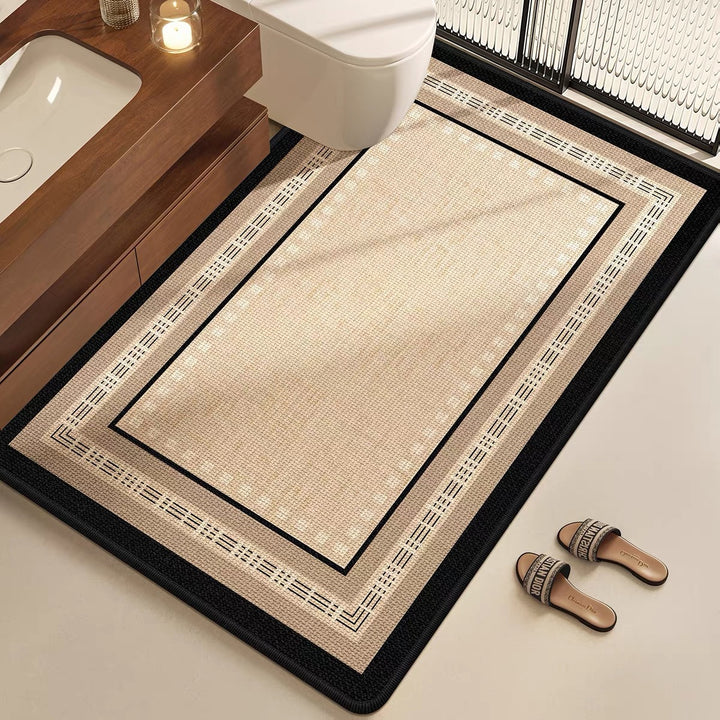 Elegant Floral Bathroom Mat Bowlift
