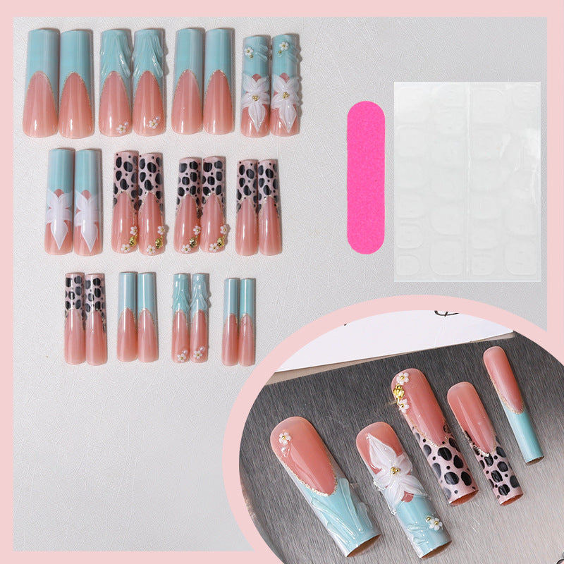 Artistic Press-On Nail Design Set Bowlift