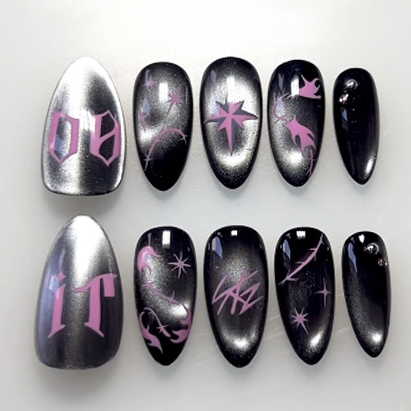 Artistic Themed Press-On Nail Set Bowlift