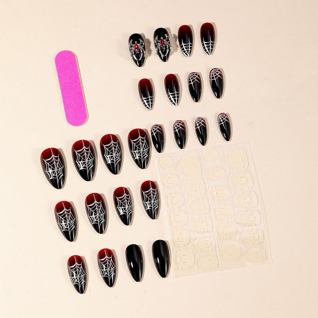 Gothic Spider Web Nail Art Extensions Bowlift