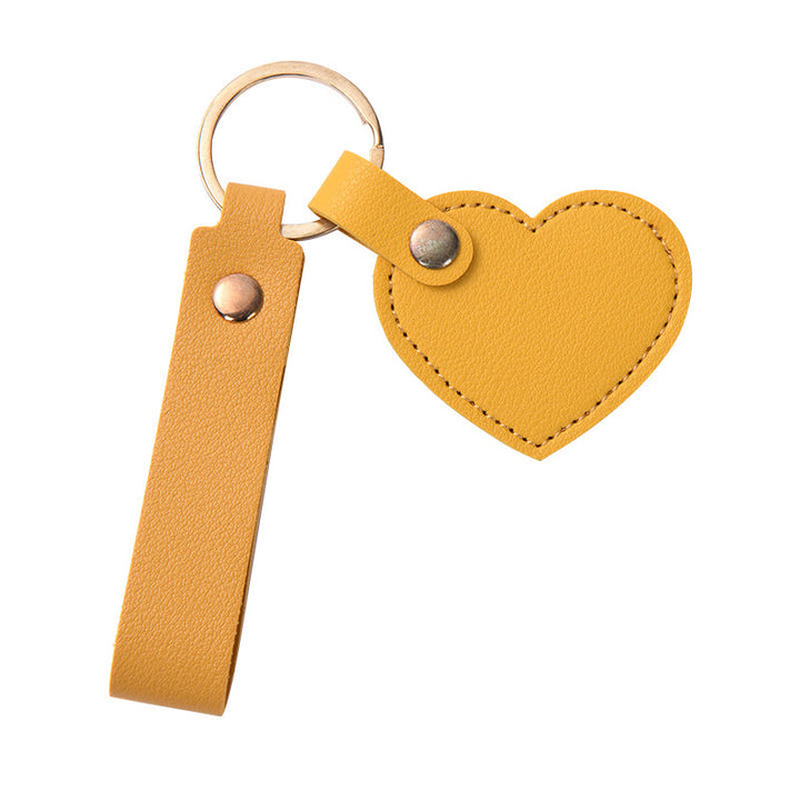 Women Keychain Bowlift Heart Shape Made of High-Quality Artificial Leather