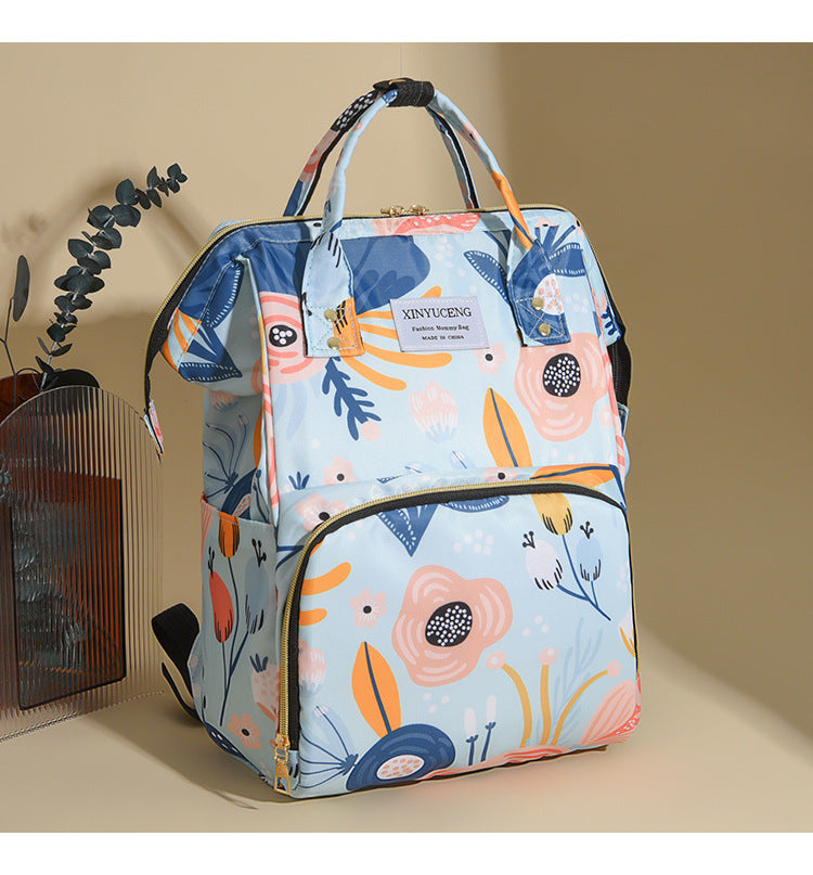 Trendy Animal Print Diaper Backpack Bowlift