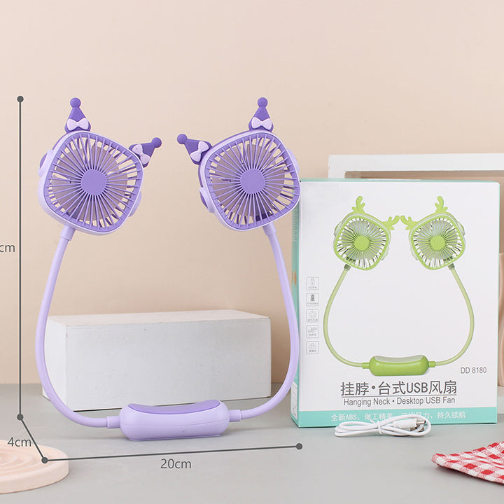 Women Portable Dual-Fan with Custom Design Bowlift