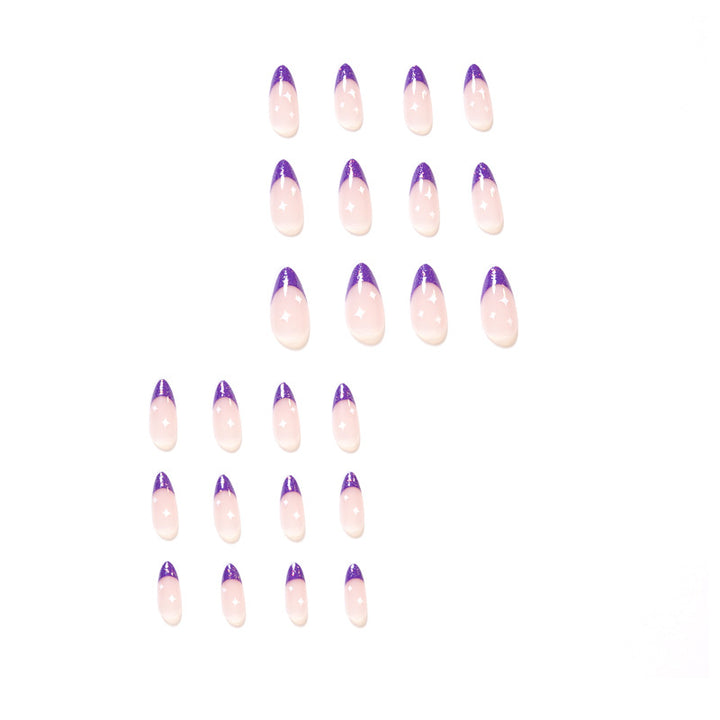 Artistic stiletto nails with glitter design Bowlift