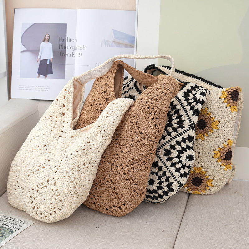 Handmade Crochet Shopper Bag Bowlift