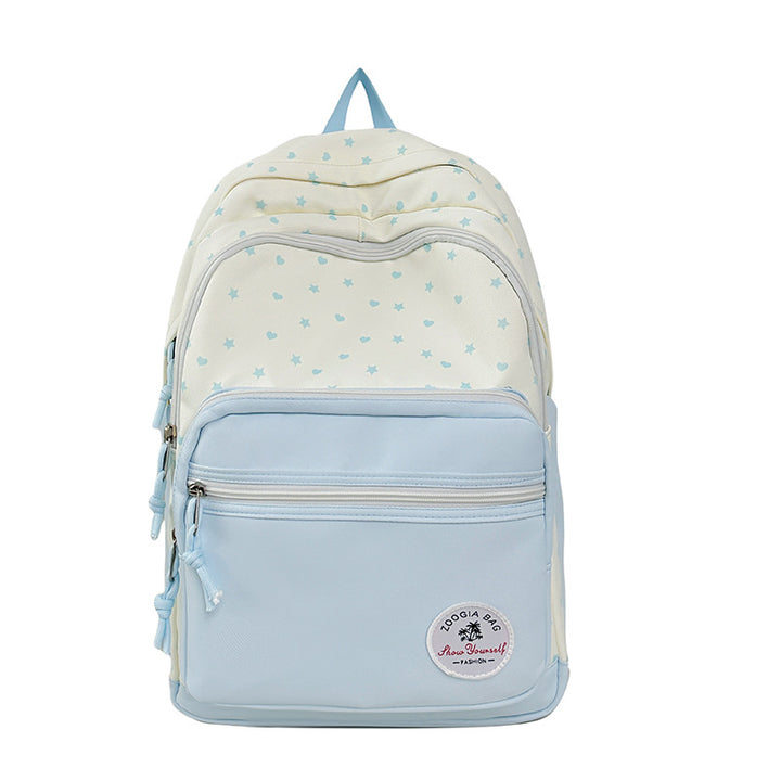 Charming Star-Patterned School Backpack Bowlift