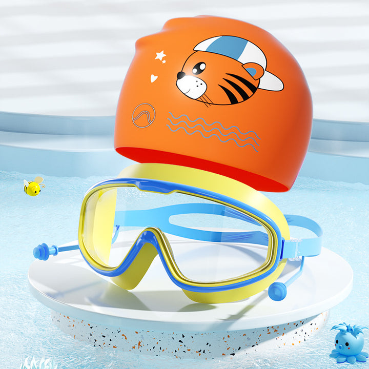 Kids Fun Tiger-Themed Swim Set Bowlift