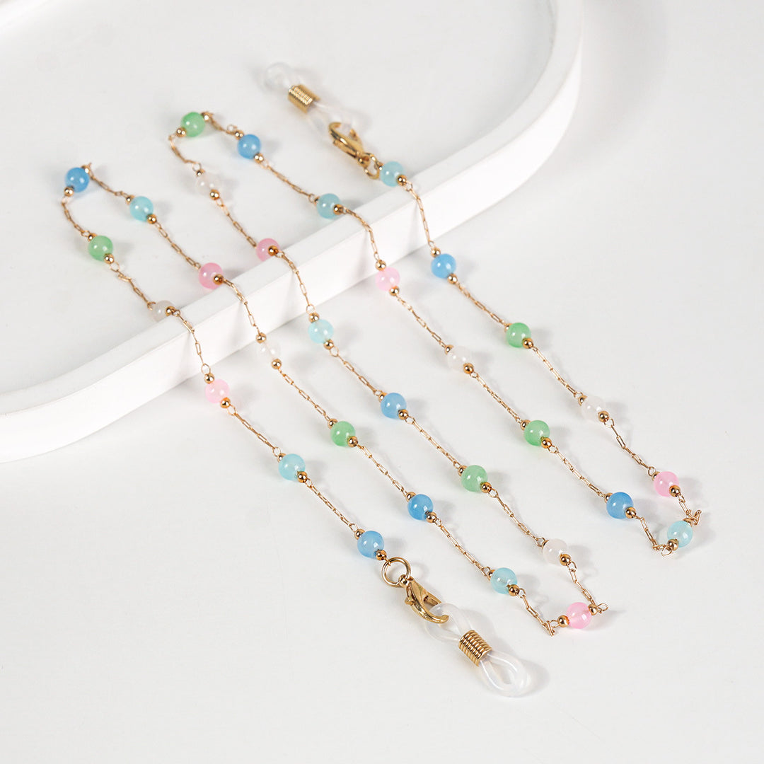 Elegant Beaded Glasses Chain Bowlift