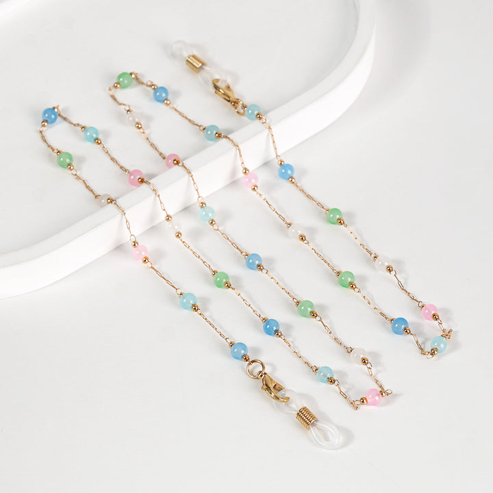 Elegant Beaded Glasses Chain Bowlift