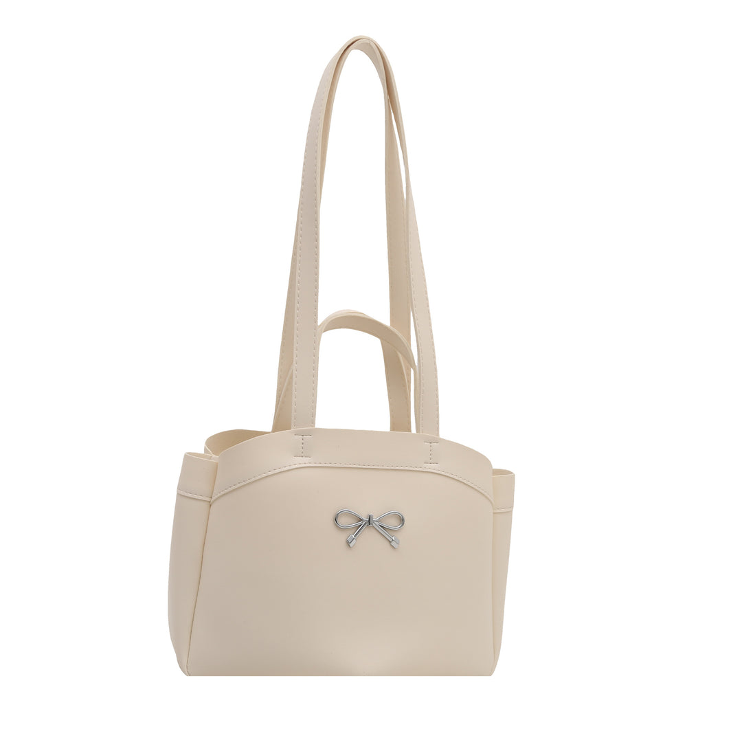 Elegant Bow Accent Handheld Tote Bag Bowlift