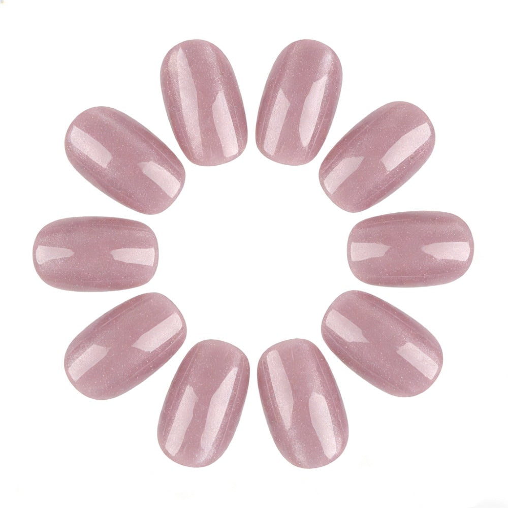 Glittering Glossy Press-On Nails Bowlift