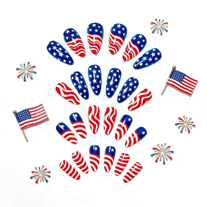 Patriotic Nail Art Bowlift