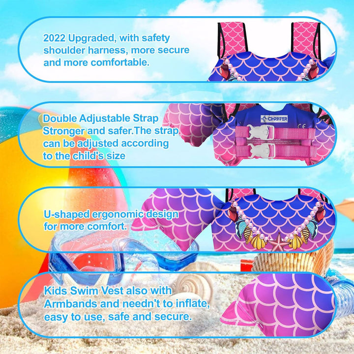 Women's swim wing system with safety belt Bowlift