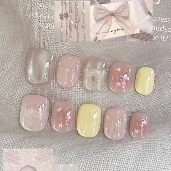 Soft Touch Press-On Nail Set Bowlift