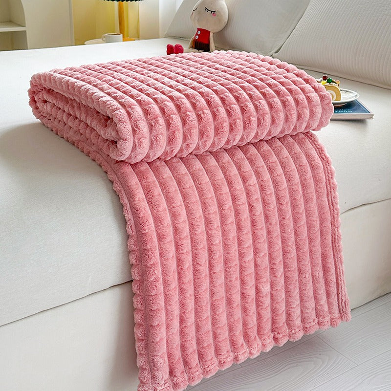 Ridge Textured Throw Blanket Bowlift