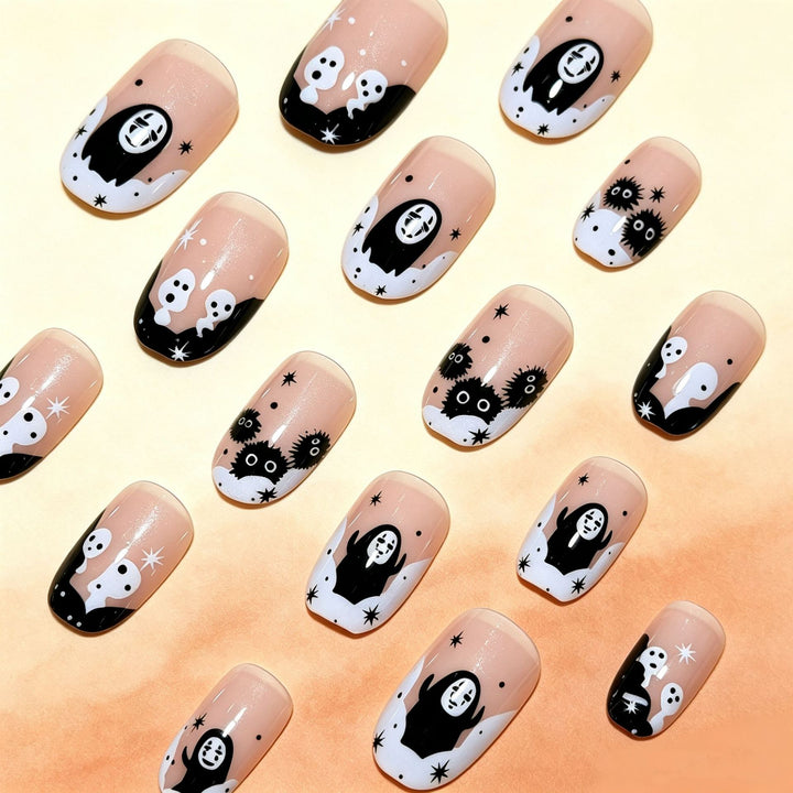 Halloween-Themed Fun Press-On Nail Art Bowlift