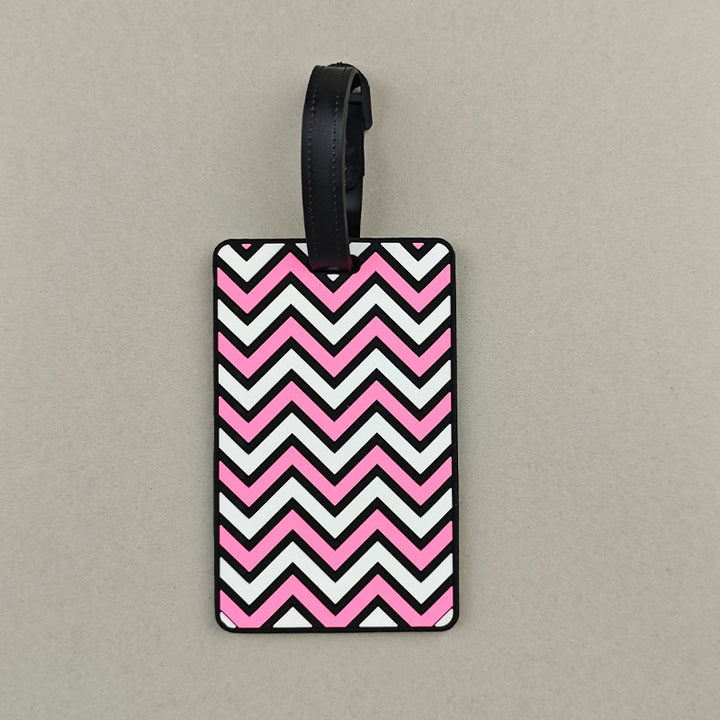 Unisex Chevron Pattern Travel Luggage Tag Bowlift