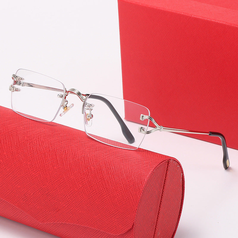 Women's fashionable correction glasses with elegant metal frame and comfortable nose pads Bowlift