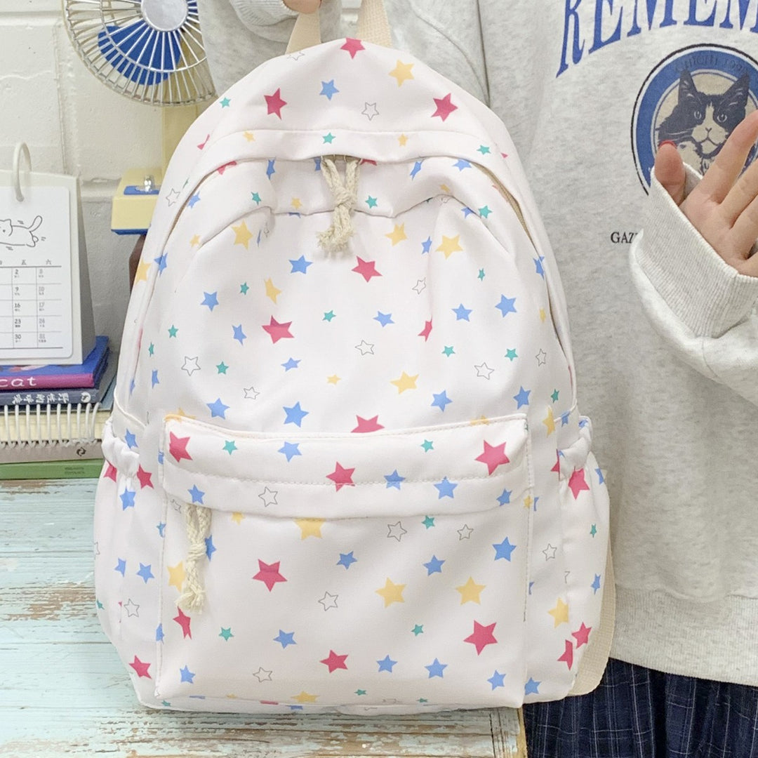 Star-Patterned Lightweight Backpack Bowlift