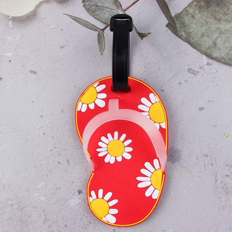 Fun Floral Flip-Flop Luggage Tag Bowlift