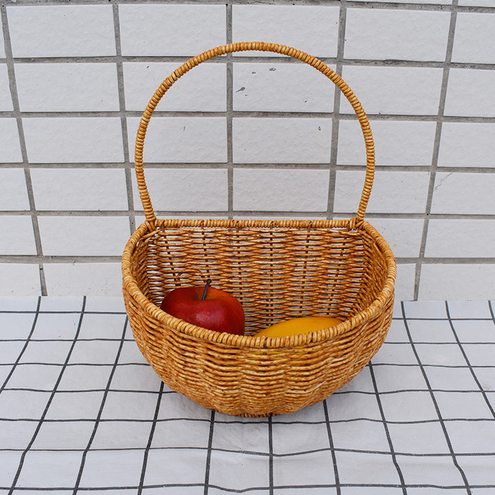 Handcrafted Storage Wicker Basket Bowlift