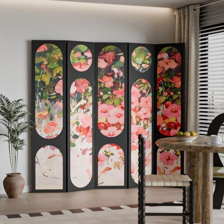 Artistic Floral Room Divider Bowlift