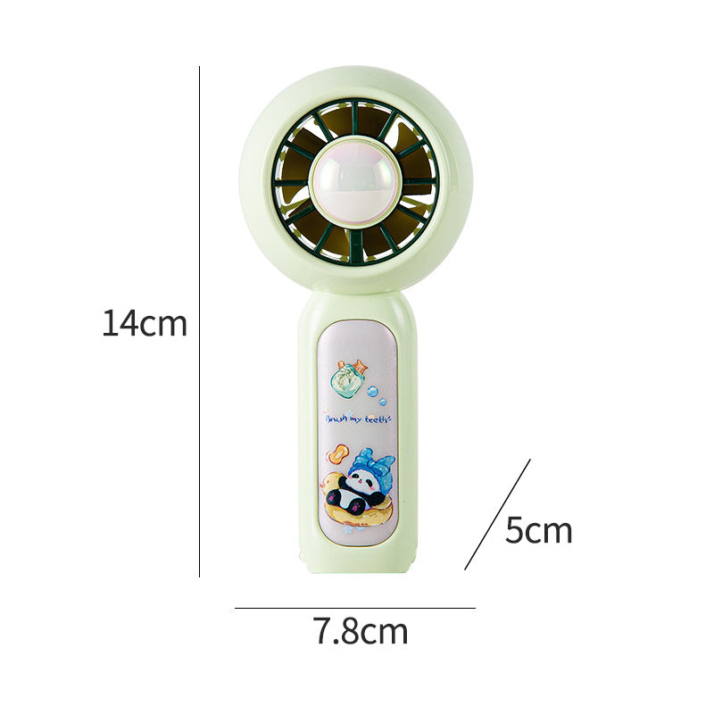 Women's Portable Hand Fan with Cute Panda Design Bowlift