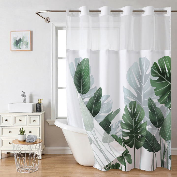 Artistic Floral Shower Curtain Bowlift